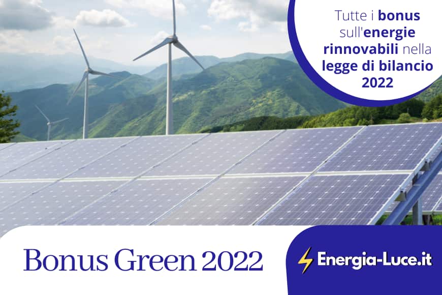 Tutte le novità del Bonus Green per il 2022