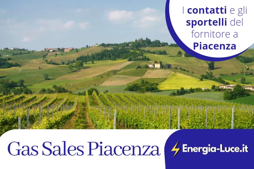 Gas Sales Piacenza: contatti, sportelli e informazioni utili