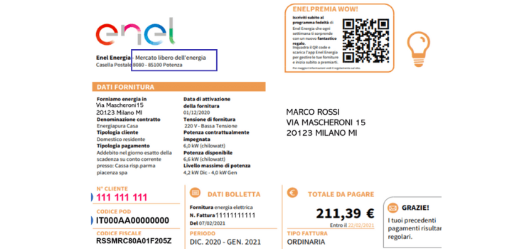 bolletta mercato tutelato