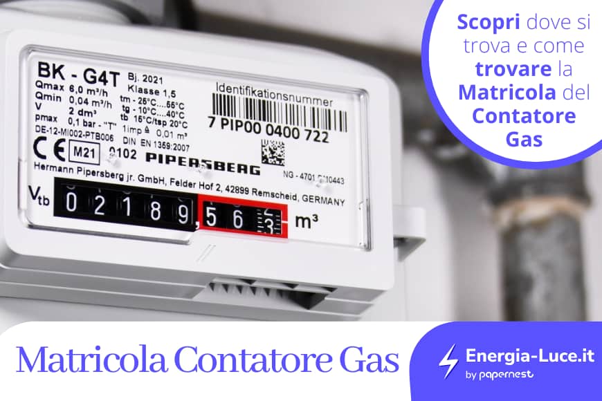 Matricola Contatore Gas