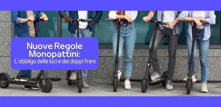 Nuove regole per i Monopattini Elettrici: l’obbligo delle frecce e del doppio freno
