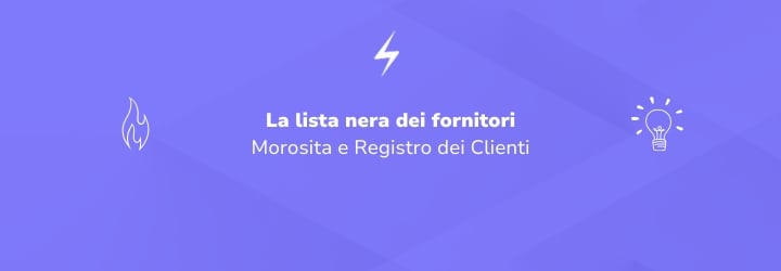 lista nera fornitori energia elettrica
